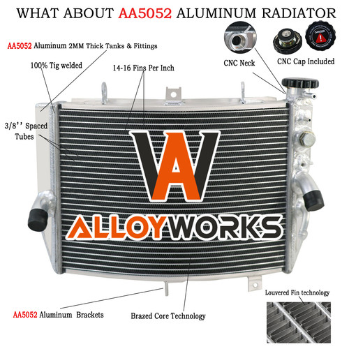 Brand new alu - radiator, for