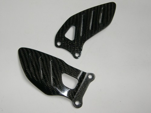 Carbon fibre heel plates - carbon,